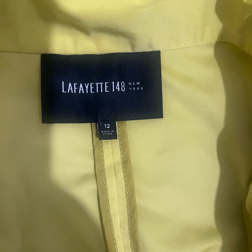 Lafayette 148 New York Vibrant Yellow Blazer - Picture 3 of 5